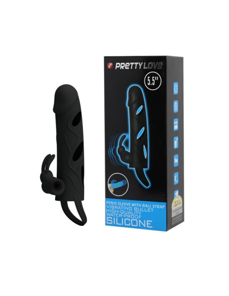 Pretty Love Jaula con Bala Vibradora 14 cm Color Negro