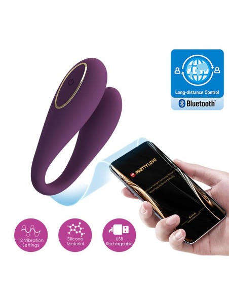 August Vibrador de Parejas con App Lila