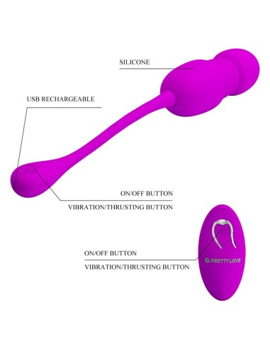 Callieri Huevo Vibrador con Thrusting y Control Remoto