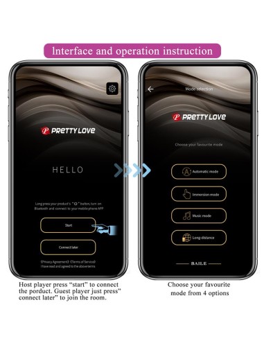 Catalina Huevo Vibrador con APP Rosa