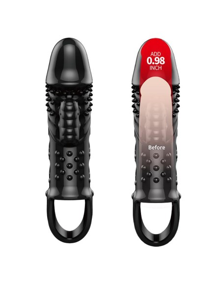 Funda para el Pene con vibracon Negro