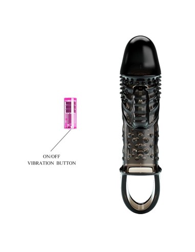 Funda para el Pene con vibracon Negro