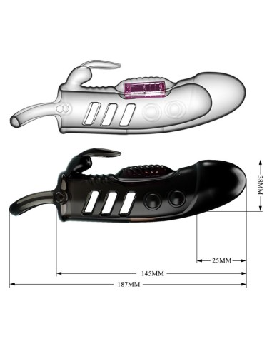 Funda para el Pene con Vibracion Negro