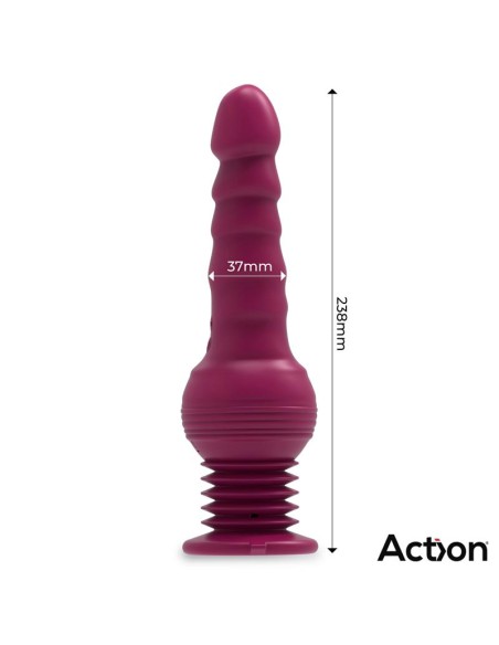 Rocket Vibrador con Thrusting Ultra Jet Thruster con Potente Ventosa