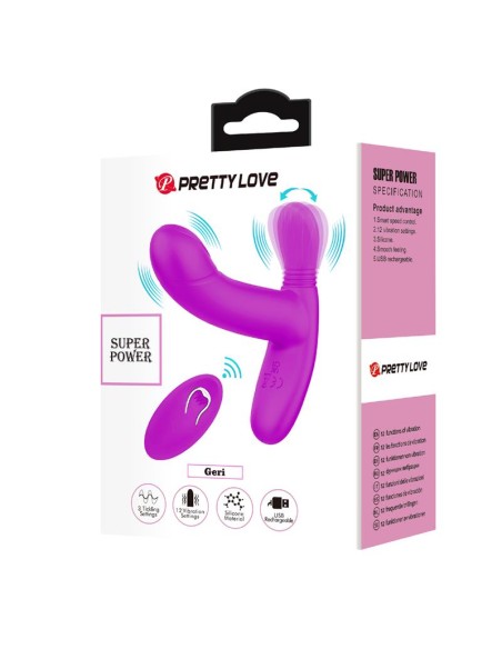 Geri Estimulador con Vibracion y Licking con Control Remoto