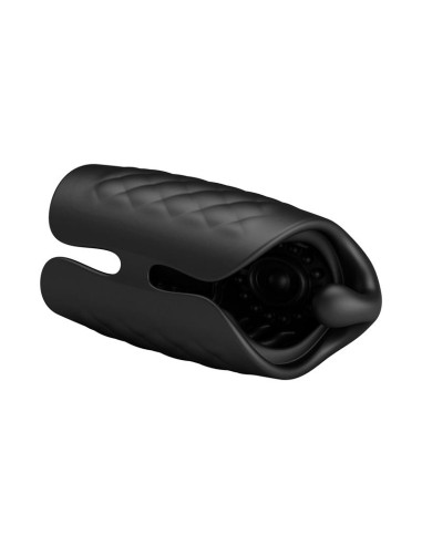 Black Glans Trainer Masturbador Manual con Vibracion
