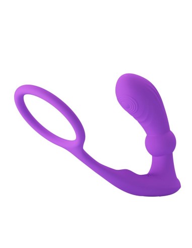 Warren Plug Anal y Anillo para el Pene con Vibracion y Pulsacion a Control Remoto