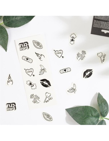 Set de 10 Tattoos Temporales Candy Collection