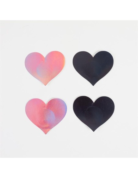 Wow Boobs Cubre Pezones Corazon Holograficos