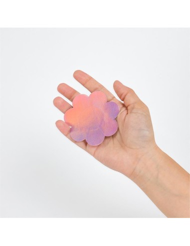 Wow Boobs Cubre Pezones Flores Holograficos