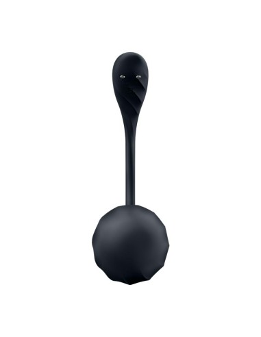 Ribbed Petal con Satisfyer Connect APP Negro