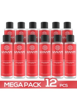 Pack 12 Aceite de Masaje Efecto Calor Aroma Fresa 100 ml