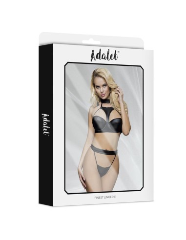 Addis Set Sujetador con Choker y Tanga Alto