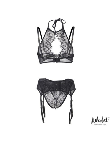 Evelyn Set Sujetador Braguitas Abiertas y Liguero