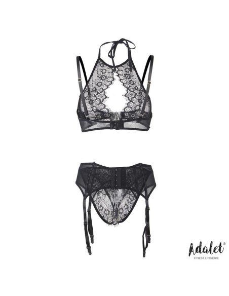 Evelyn Set Sujetador Braguitas Abiertas y Liguero