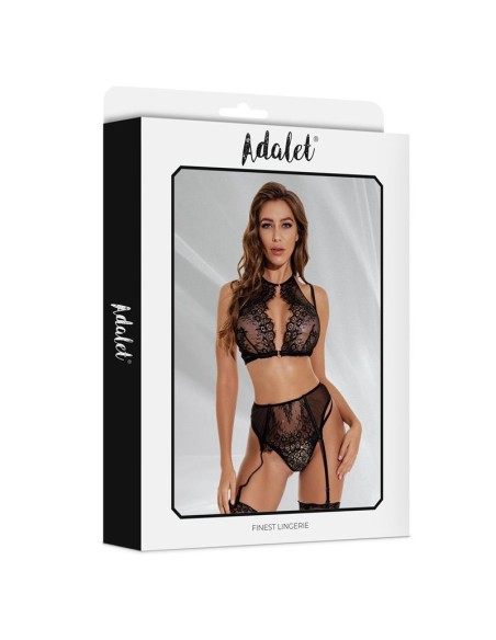 Evelyn Set Sujetador Braguitas Abiertas y Liguero