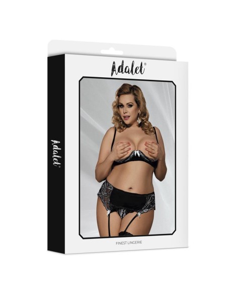 Ilia Set de Sujetador Abierto Liguero y Tanga Talla 44 46