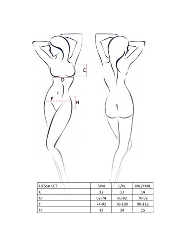 Hessa Set con Liguero Talla XL XXL